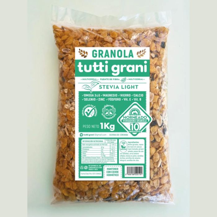 Granola Stevia Light x 1kg – tutti grani